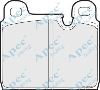 APEC BRAKING pad622 -  Комплект тормозных колодок, дисковый тормоз